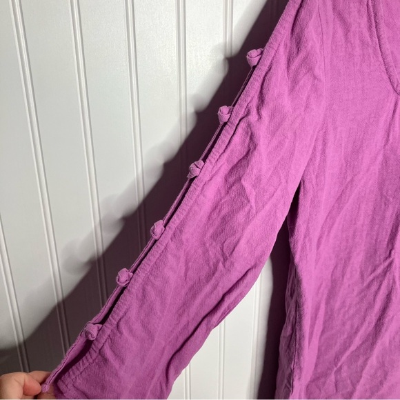 soft surroundings Top Small Purple Square Neck Solid Tunic Casual - Picture 5 of 9